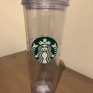 Starbucks Venti Clear Double Wall Tumbler 24oz